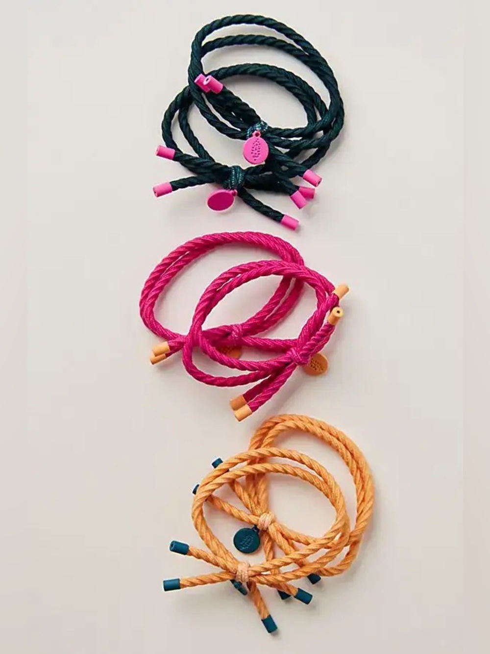 NWT FREE PEOPLE MOVEMENT Sixhitter Hair Tie 6-Pack | Spring Combo MSRP $28
